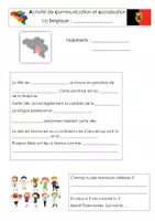 Aperçu - Feuilles d'exercices - La ville de Namur (Projet villes de Belgique) - Page de couverture