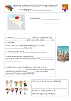 Aperçu - Feuilles d'exercices - La ville d'Anvers (Projet villes de Belgique) - Page de couverture