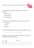 Aperçu - Feuilles d'exercices - La ville d'Anvers (Projet villes de Belgique) - Page 3