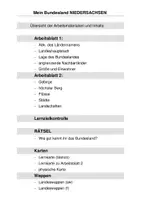 Vorschau - Arbeitsblätter - Mein Bundesland: Niedersachsen - Seite 1