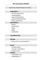 Vorschau - Arbeitsblätter - Mein Bundesland: Hessen - Seite 1