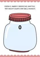 anteprima - Giochi - Gioco per imparare a contare "Biscotti e Barattoli" - Pagina 2