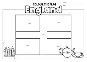 Vorschau - Arbeitsblätter - Landeskunde British Isles | Colour the Flag | Tag der offenen Tür Englisch - Seite 2