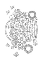 anteprima - Clipart / Immagini originali - Pagine da colorare – Festa del 1° Maggio (per bambini) - Pagina 2