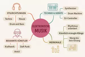 Vorschau - Arbeitsblätter - Lernposter + Arbeitsblatt "Elektronische Musik" + interaktive Lösung & MP3 + Mindmap + Infografik - Seite 3