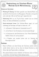 Vorschau - Arbeitsblätter - Gutschein Blume – Bastelvorlage Muttertag Vatertag Valentinstag - Seite 3
