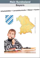 Vorschau - Arbeitsblätter - Mein Bundesland: Bayern - Deckblatt