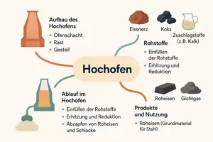 Vorschau - Arbeitsblätter - Lernposter + Arbeitsblätter zum Thema "Hochofen" + Lösung & MP3 + Mindmap + Infografik - Seite 3
