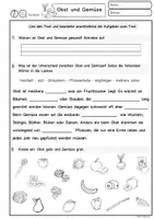 Vorschau - Stundenentwürfe - Lesetext Klasse 2, 3, 4, DaZ, Obst und Gemüse, Leseverstehen erster Sachtext - Seite 3