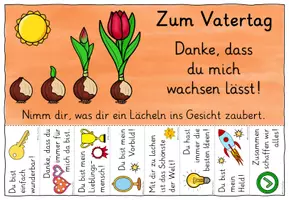 Vorschau - Mal- und Bastelvorlagen - Vatertag Geschenk / Growth Mindset to go Sprüche zum Abreißen - Seite 3