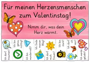 Vorschau - Mal- und Bastelvorlagen - Valentinstag Geschenk / Growth Mindset to go Sprüche zum Abreißen - Seite 2