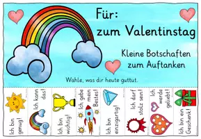 Vorschau - Mal- und Bastelvorlagen - Valentinstag Geschenk / Growth Mindset to go Sprüche zum Abreißen - Seite 3