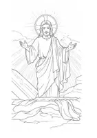 Vorschau - Bildkarten - Malbuch für Kinder: Das Leiden und die Auferstehung Jesu - Seite 1