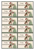Vorschau - Mal- und Bastelvorlagen - Eulenklasse- Weihnachtskärtchen, Geschenkanhänger - Seite 1