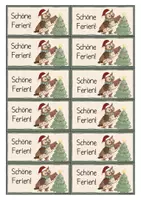 Vorschau - Mal- und Bastelvorlagen - Eulenklasse- Weihnachtskärtchen, Geschenkanhänger - Seite 2