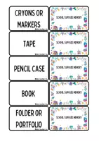 Vista previa - Tarjetas / Manipulativos - School Supplies Memory cards - página 3