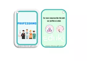 Vista previa - Tarjetas / Manipulativos - Llavero profesiones en inglés - English keychains - página 1