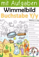 Vorschau - Arbeitsblätter - Buchstabe Y / y - Wimmelbild - Lautsuchbild mit Aufgaben - Deckblatt