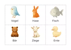 Vorschau - Stationenlernen - 30 Tiere – Bildkarten zum Wortschatztraining - Seite 2