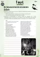 Vorschau - Unterrichtsreihen - Faust I von Goethe: Fausts Ausgangssituation – Eine tiefgehende Analyse der Dramenhandlung (11. & 12. Klasse | Deutsch | Abitur | Oberstufe | Drama) - Seite 1