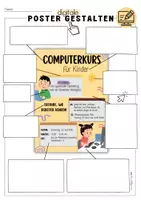 Vorschau - Unterrichtsreihen - Poster gestalten | Informaitk | WiK | Dokumentgestaltung | Word | Canva - Seite 1