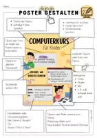 Vorschau - Unterrichtsreihen - Poster gestalten | Informaitk | WiK | Dokumentgestaltung | Word | Canva - Seite 3
