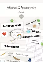 Vorschau - Anderer Materialtyp - Gesamtpaket: Freie Schreibzeit & Autorenrunden nach Leßmann - Deckblatt