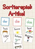 Vorschau - Stationenlernen - Sortierspiel: Artikel (der/die/das) auch für DAZ - Deckblatt