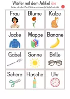 Vorschau - Stationenlernen - Sortierspiel: Artikel (der/die/das) auch für DAZ - Seite 3