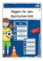 Vorschau - Bildkarten - Regeln für den Sportunterricht - Deckblatt