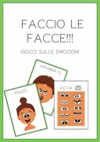 anteprima - Materiale di supporto/inclusione - FACCIO LE FACCE - GIOCO SULLE EMOZIONI - Pagina di copertina
