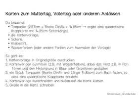 Vorschau - Mal- und Bastelvorlagen - Muttertag - Seite 1
