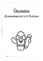Vorschau - Arbeitsblätter - Zusammengesetzte Flächen berechnen – Arbeitsblätter mit Lösungen | Klasse 4–5 - Seite 2