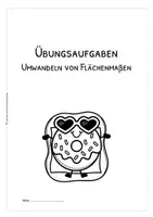Vorschau - Arbeitsblätter - Flächenmaße umwandeln – mm² bis km² | Übungsblätter Mathematik ab Klasse 4 - Seite 2