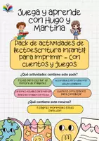 Vista previa - Tarjetas / Manipulativos - Lectoescritura con Hugo y Martina - página 3