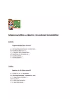 Vorschau - Arbeitsblätter - Allgemeinwissen DAF:DAZ- Goethe und Schiller - Deckblatt