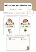 Vorschau - Anderer Materialtyp - Krankenmappe Deckblatt und Informationszettel Otter - Deckblatt
