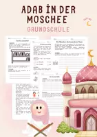 Vorschau - Unterrichtsreihen - MOSCHEE - Ethisches Verhalten, Islamischer Religionsunterricht - Deckblatt