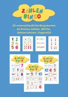 Vorschau - Spiele - Zahlen Bingo – Ziffern, Würfel, Zehnerrahmen, Fingerbild - Deckblatt