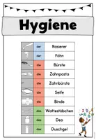 Vorschau - Arbeitsblätter - Wortschatzheft: Hygiene (DaZ/DaF) - Seite 3