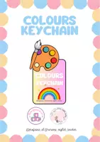 Vista previa - Tarjetas / Manipulativos - Llavero colores en inglés - English keychains - Portada