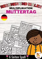 Aperçu - Feuilles d'exercices - Rechen-Mal-Blätter - Multiplikation (Muttertag) Mai Fête des Mères Multiplications Mathématiques Allemand - Page de couverture