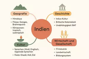 Vorschau - Arbeitsblätter - Lernposter + Arbeitsblätter zum Thema "Indien" + Lösung & MP3 + Mindmap + Infografik - Seite 3