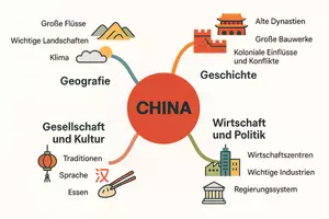 Vorschau - Arbeitsblätter - Lernposter + Arbeitsblätter zum Thema "China" + Lösung & MP3 + Mindmap + Infografik - Seite 3