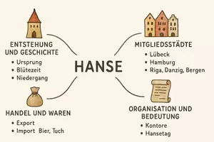 Vorschau - Arbeitsblätter - Lernposter + Arbeitsblatt "Hanse" + Onlineübung & MP3 + Mindmap + Infografik - Seite 3