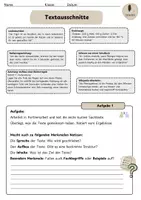 Vorschau - Arbeitsblätter - Einstieg in Sachtexte mit Musterlösung - Seite 1