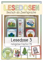 Vorschau - Fördermaterial/Inklusion - LESEDOSEN Lesedose 3: religiöse Feste (1) - Deckblatt