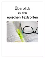 Vorschau - Arbeitsblätter - Merkmale epischer/erzählene der Textsorten - Deckblatt