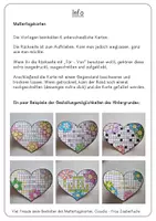 Vorschau - Mal- und Bastelvorlagen - Grußkarten zum Ausmalen, Bastelvorlage für Muttertag - Seite 1