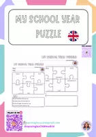 Vista previa - Hojas de trabajo - my school year puzzle @oposinglescammadrid - Portada